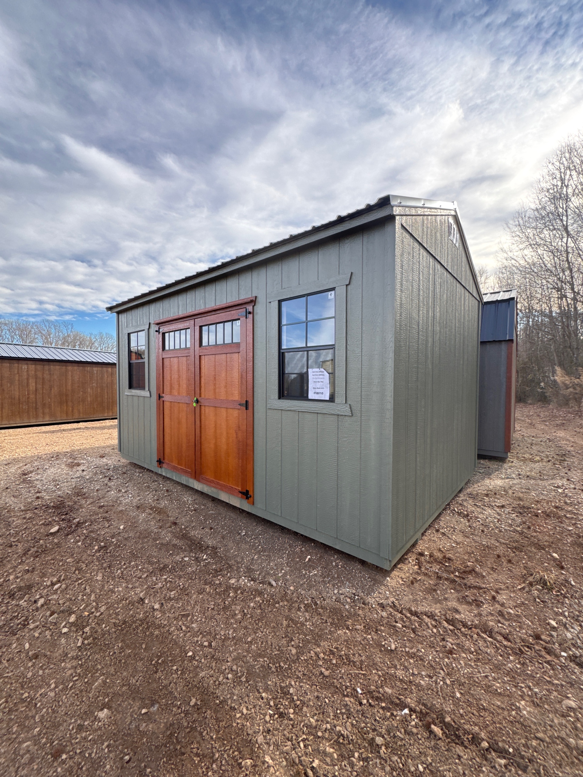 Visual Reference: 10 16 A Frame High Wall Storage Shed For Sale